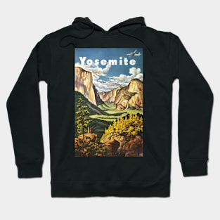 Vintage Yosemite Travel poster (1950s) Hoodie